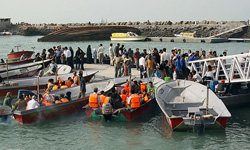 غرق شدن 7 فروند قایق صیادی در هندیجان
